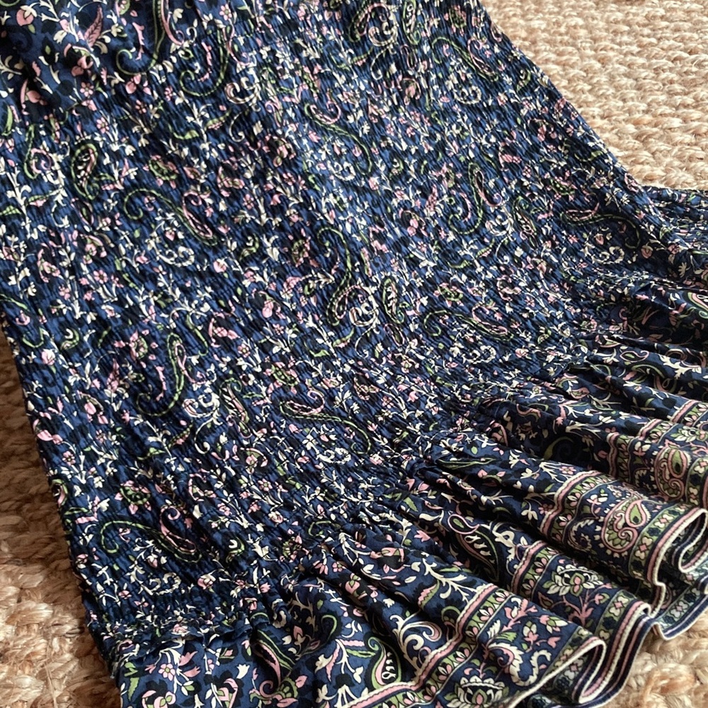 New: Veronica Beard Karlina Smocked Cotton Dress. Size 6 - Picture 11 of 15